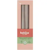 Bolsius Gotische kaarsen 245/24 doos 4 Light Taupe (4 stuks)