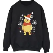 Disney Dames/Dames Winnie The Pooh Winter Wishes Sweatshirt (Zwart)