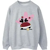 Disney Dames/Dames Mickey Mouse Car Print Sweatshirt (Sportgrijs)