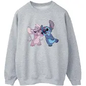 Disney Dames/Dames Lilo & Stitch Kisses Sweatshirt (Sportgrijs)