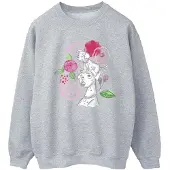 Disney Dames/Dames 101 Dalmatiërs Bloemen Sweatshirt (Sportgrijs)
