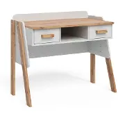 VitaliSpa Malia Bureau – 97 x 51 cm met 2 laden Wit/Kunstnijverheid