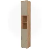 Vicco Irma Badkamerkast – 30 x 192 cm Krachtige eik goud