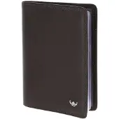 Golden Head Leren identiteitskaarthoesje Polo RFID Protect Ausweishülle 4408 Dunkelbraun donkerbruin
