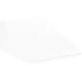 vidaXL Been Kussen Effen Wit 60 x 50 x 30 cm Traagschuim