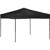 vidaXL Partytent inklapbaar 3x3 m zwart