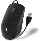 Subblim SUBMO-B2BS001, Ambidextreus (geschikt voor zowel linker- als rechterhand), Optisch, USB Type-A, 1200 DPI, Zwart