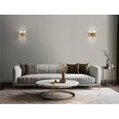 Dutch Wallcoverings Vliesbehang - Venezia- streep beige glitter - M665-07