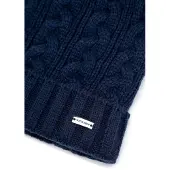 WITTCHEN - Dames Baret - Met Pompom - Navy Blauw - Acryl