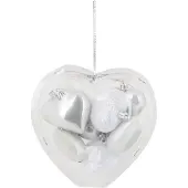 COSY&TRENDY Kerstballen Hartjes in Hart set 8 stuks