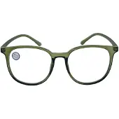 Fangle Computerbril Big Round double Olive +2.0