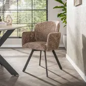 AnLi Style Armstoel Embrace draaibaar Champagne - set van 2