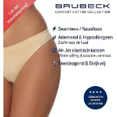 BRUECK Slip TH00182A Damen bequeme Baumwolle beige Größe M