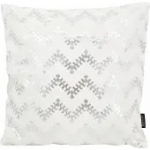 Gek op kussens! Lulu silver / white | 45 x 45 cm | kussenhoes | katoen