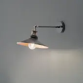 Opviq Wandlamp Saglam, dimbaar, zwart, Woon-/ Eetkamer, metaal, Landelijk, wandlamp