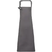 Premier Unisex Calibre Heavy Cotton Canvas Bib Apron (Donkergrijs)