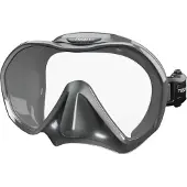 Tusa Zensee – Premium duikmasker met geïntegreerde lens, panoramisch zicht, lichtgewicht ontwerp en comfortabel draagcomfort – Grijs Metallic – M1010 QGM