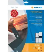 Herma Fotophan zichtmappen 9x13 cm staand zwart 10 hoesjes - 2 stuks