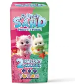 TUBAN Zand Fluffy Sand | Pink & Green 2 x 70 g