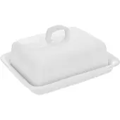 Orion - Witte Keramische Botervloot - 16x12,5x9 cm - Vaatwasserbestendig
