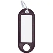 Wedo Sleutelhanger met ring, diameter: 18 mm, zwart