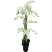 Buitengewoon Boet Phalaenopsis Orchidee in pot 140 cm Wit kunstplant