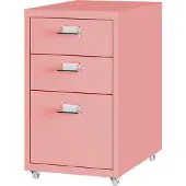 En.casa Kantoorkast Kökar op wielen 48x28x41 cm roze []