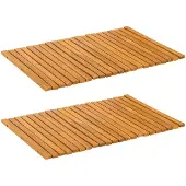 vidaXL Badmat Naturel 60 x 40 cm Massief Acacia Hout