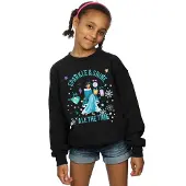 Disney Meisjes Prinses Jasmine schittert en glanst Sweatshirt (Zwart)