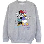 Disney Meisjes Minnie Mouse en Daisy Sweatshirt (Sportgrijs)