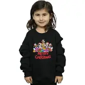 Disney Meisjes Mickey Mouse en vrienden Kerstmis Sweatshirt (Zwart)