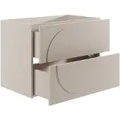 Vente-unique Hangend wastafelmeubel - Beige - 80 cm - VUTOMA