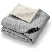 Beurer Elektrische Deken Premium - Warmtedeken - 1 persoons 180x130cm - Knuffeldeken - BSS (Safety System) - Grijs - 3 Jaar Garantie