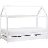 Beliani CRILLON - Onderschuifbed - Wit - 90 x 200 - Hout