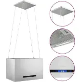 vidaXL Afzuigkap hangend met aanraaksensor LCD 55 cm roestvrij staal