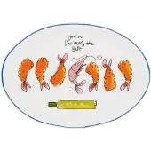 Blond Amsterdam , Sushi: Serveerschaal ovaal 27 cm shrimps