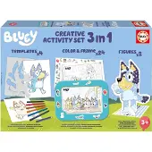 Educa Creatieve set - - Decoratie en modellering van Bluey-personages - 3 activiteiten voor 3-jarigen