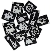 Superstar Glitter tattoo's sjablonen | 12 stuks | | cute (zwart en wit)
