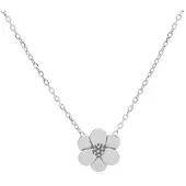 Karma Collier Bloem Met Meeldraden Zilver