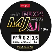 Hart Mj Aji 150 M Braided Line Paars 0.085 mm