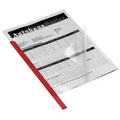 Durable klemrug, kunststof, 50-60 vellen, 50 st., rood
