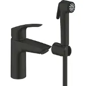 GROHE Eurosmart - Wastafelkraan met bidetdouche, mat zwart 231242433