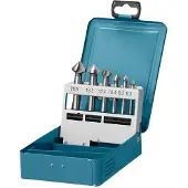 Makita D-42204 Verzinkboorset 6.3 mm, 8.3 mm, 10.4 mm, 12.4 mm, 16.5 mm, 20.5 mm HSS Cilinderschacht 5 stuk(s)
