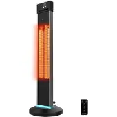 Cecotec ReadyWarm 2000, Halogeenverwarming, Halogeen gas, IP34, Geschikt voor buiten, Vloerverwarming, Zwart
