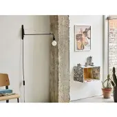 Vitra Petite Potence Wandlamp - Wandlampen Gepoedercoat Staal Deep Black - 20126502
