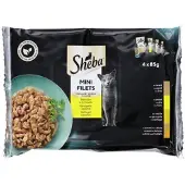 Sheba 3x Mini filets in saus gevogelte selectie 4x 85g