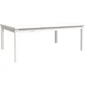 vidaXL Tuintafel 121x82,5x45 cm massief grenenhout wit
