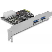 DeLOCK 2x USB 3.0 PCI Express card 2 poorten PCI Express kaart USB-A 3.0 PCIe