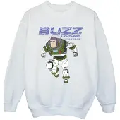 Disney Meisjes Lightyear Buzz Sprong naar Actie Sweatshirt (Wit)