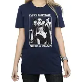Disney Dames/Dames Elk Sprookje Heeft Een Schurk nodig Katoenen Vriendje T-shirt (Marineblauw)